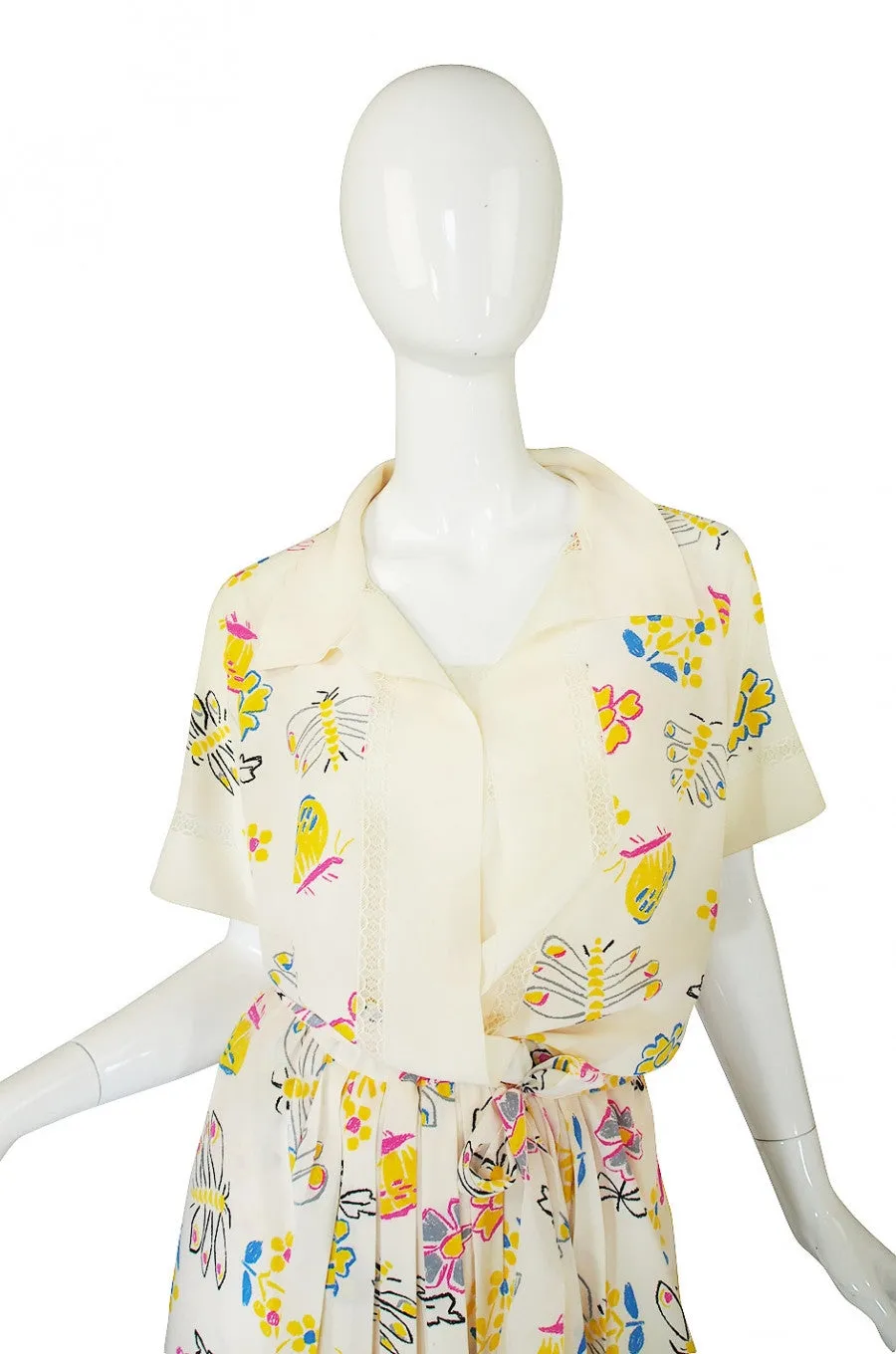 1970s Rare 4 Piece Print Chloe Set