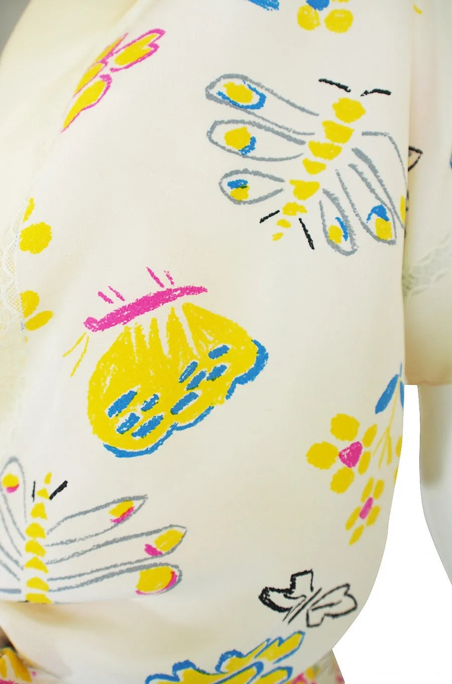 1970s Rare 4 Piece Print Chloe Set