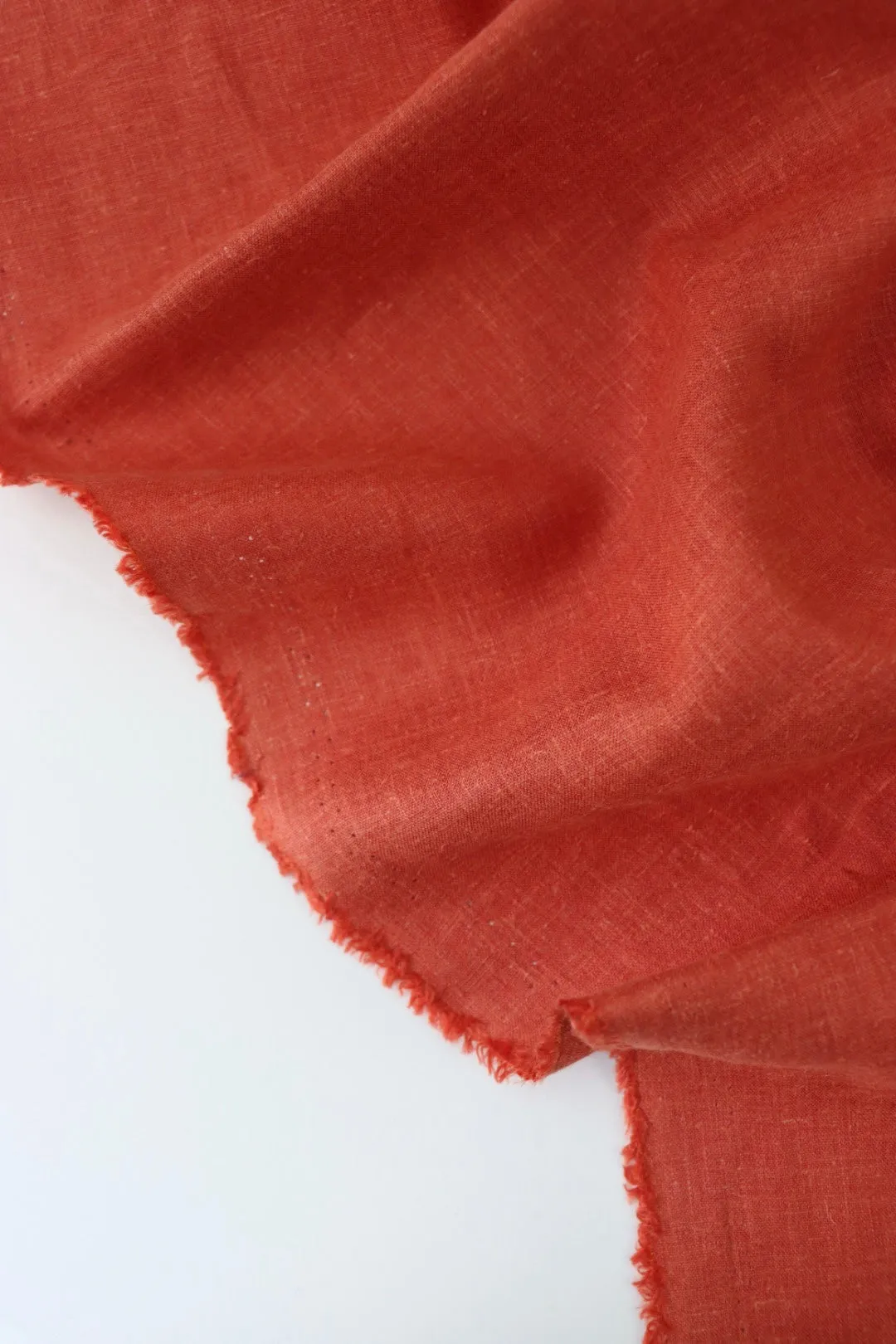1YD PRECUT; Red Brick Hemp Tencel