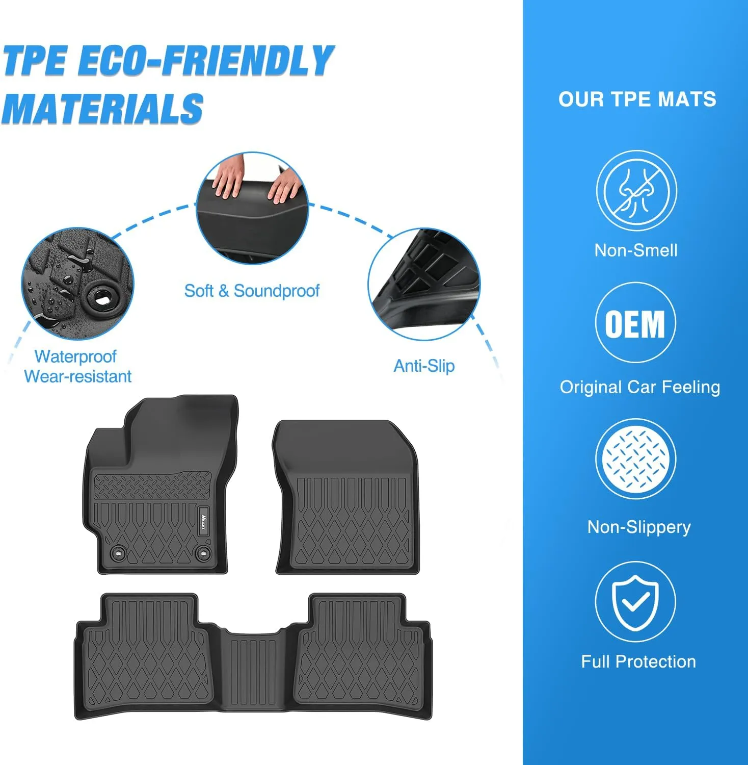 2020-2025 Toyota Corolla Include Hybrid TPE Floor Mats