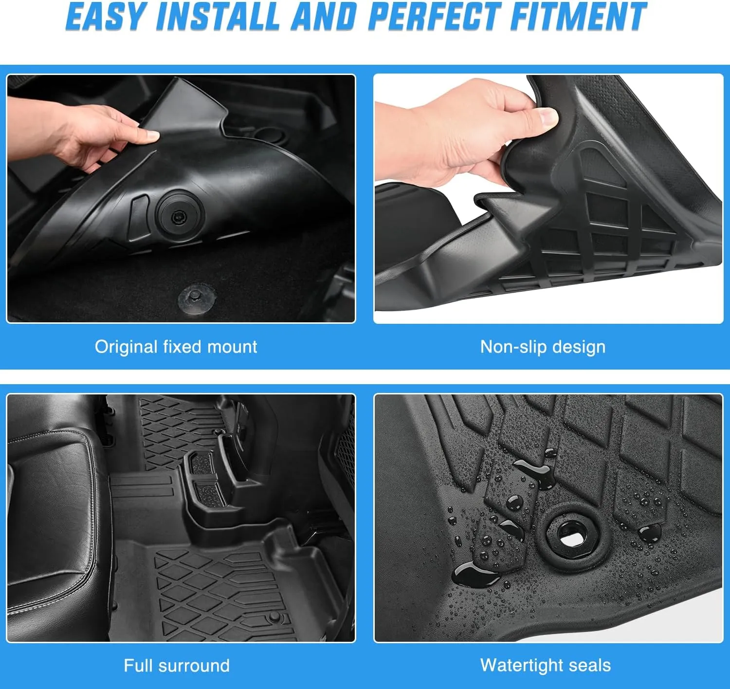 2020-2025 Toyota Corolla Include Hybrid TPE Floor Mats