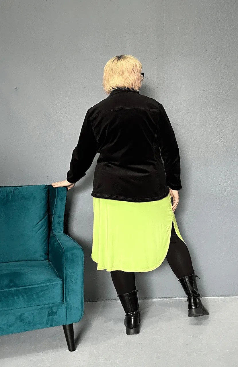 'ALANA' T-Shirt Dress - Lime