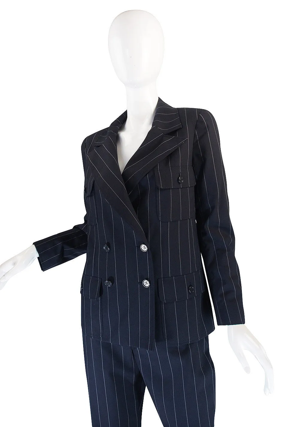 Amazing 1997 Striped Chanel Pant Suit
