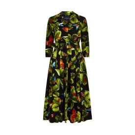Audrey4 Clover Butterfly Shirt Dress