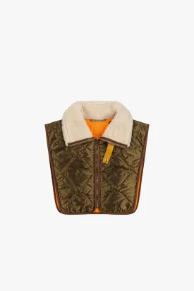 Aviator Zip Collar - Natural / Antique Gold & Peat
