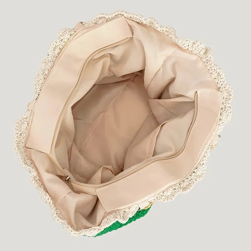 Bahar Bohemian Crochet Tote Bag