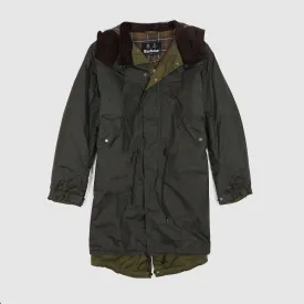 Barbour Waxed Oversized Military Parka