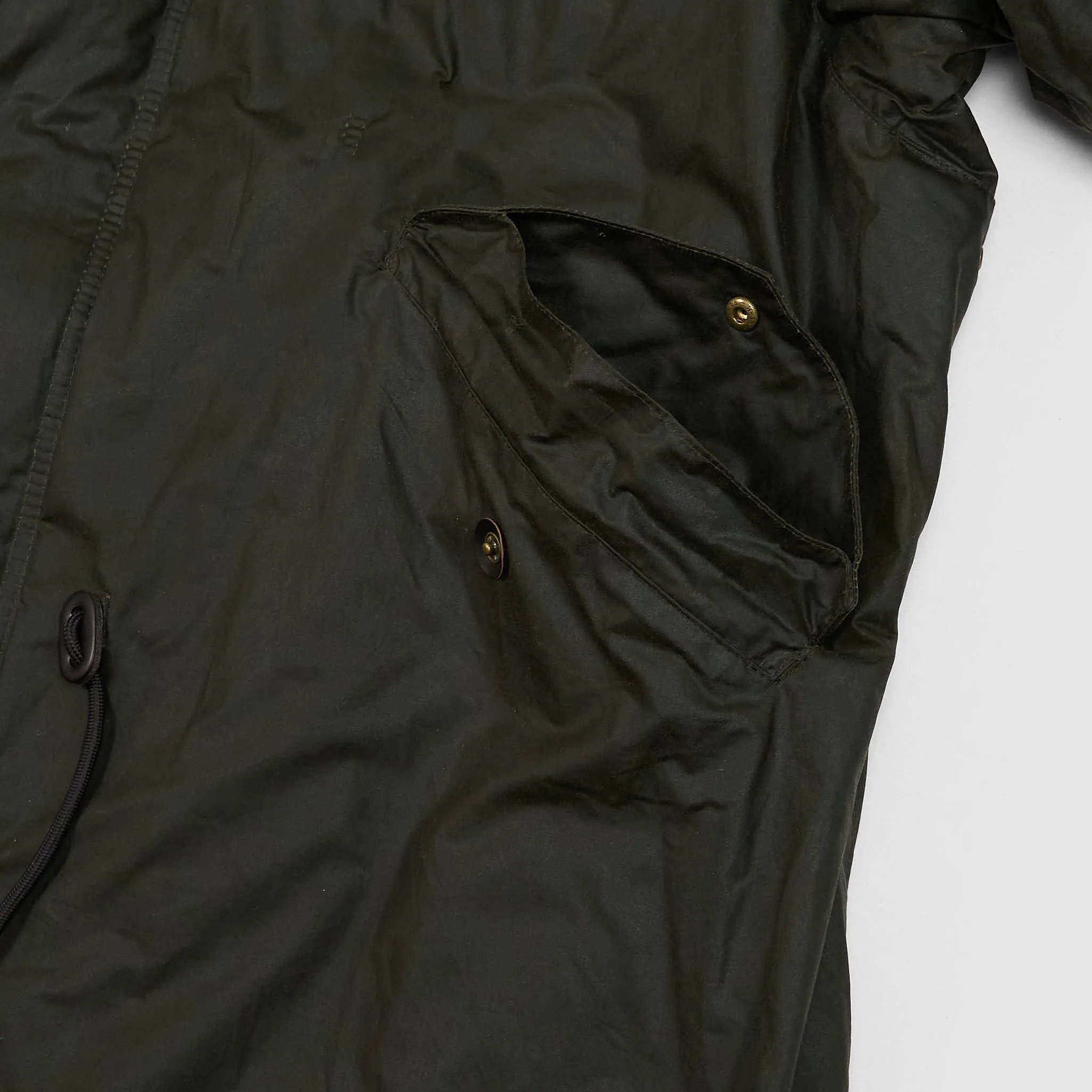Barbour Waxed Oversized Military Parka