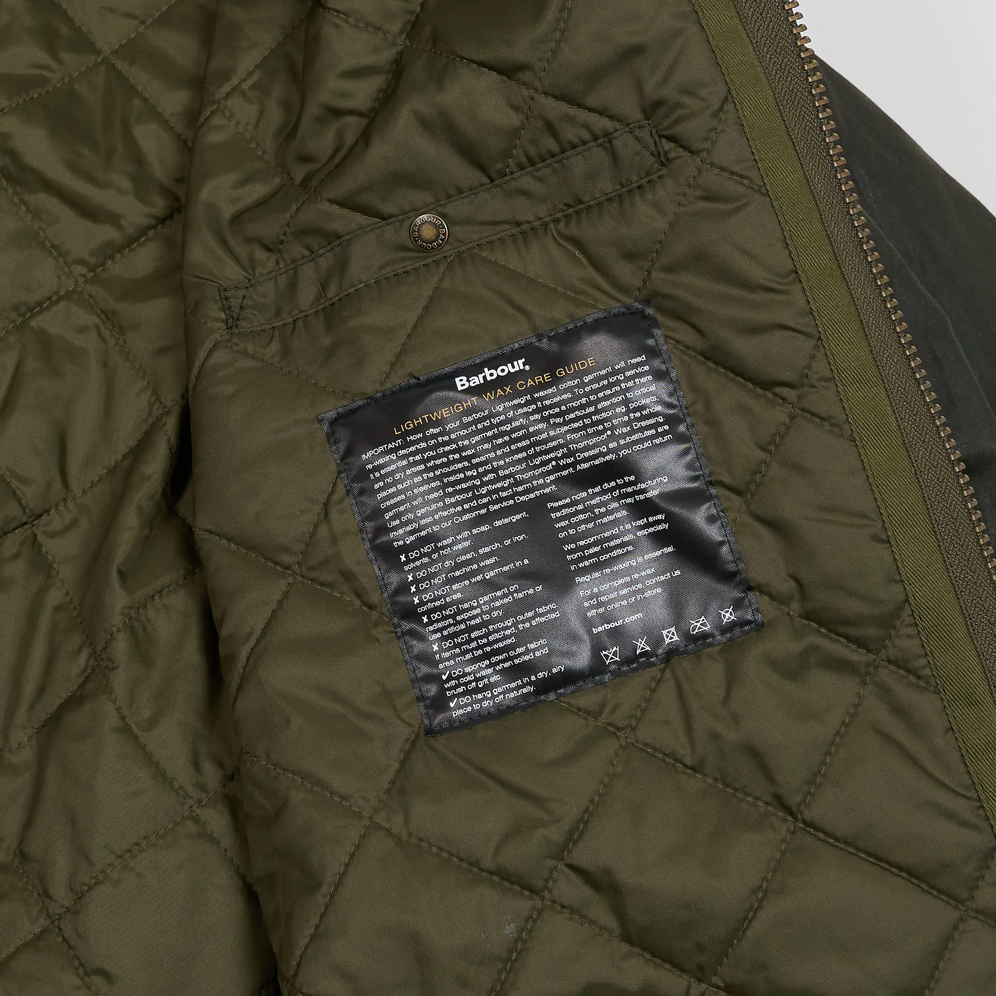 Barbour Waxed Oversized Military Parka