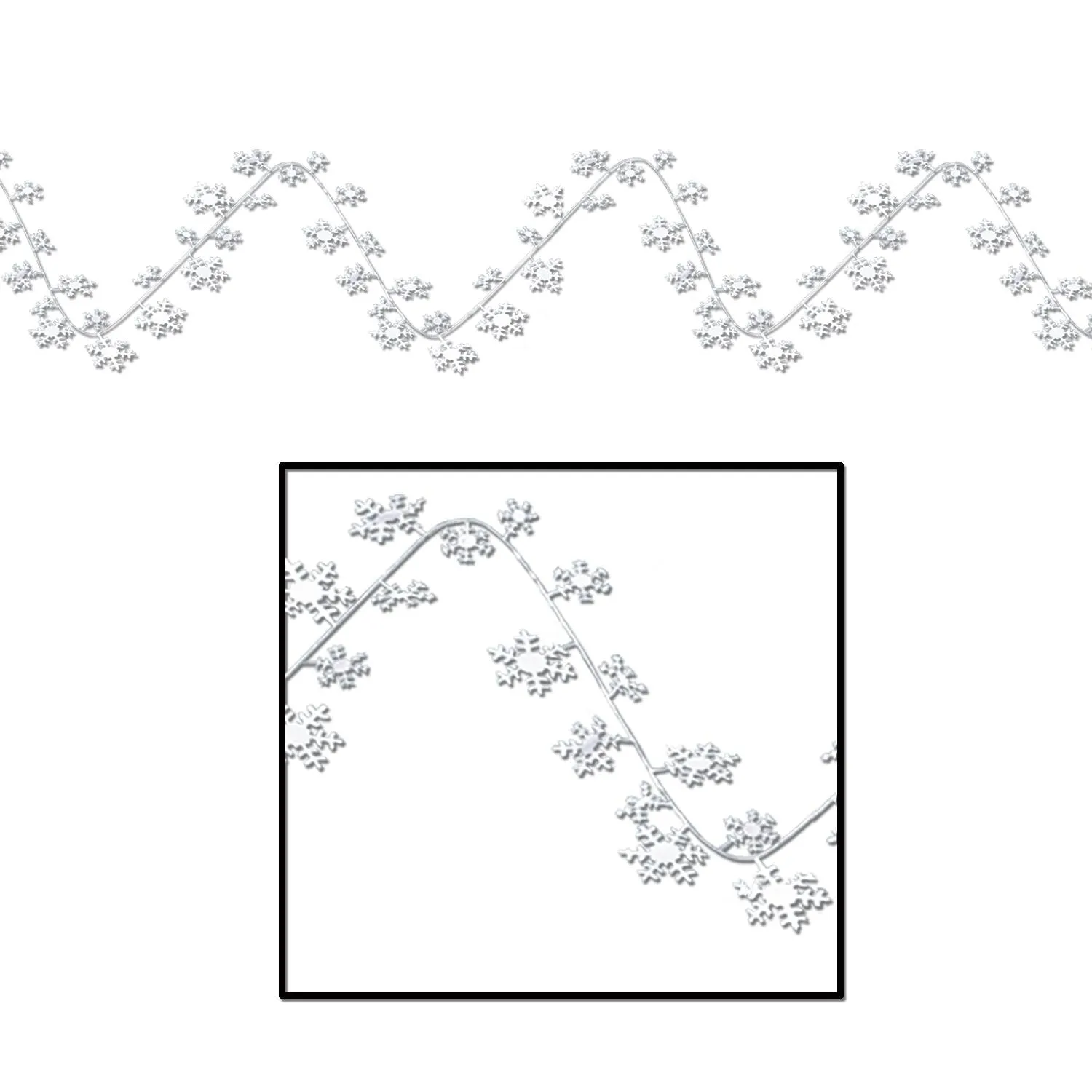 Christmas Gleam 'N Flex Snowflake Garland