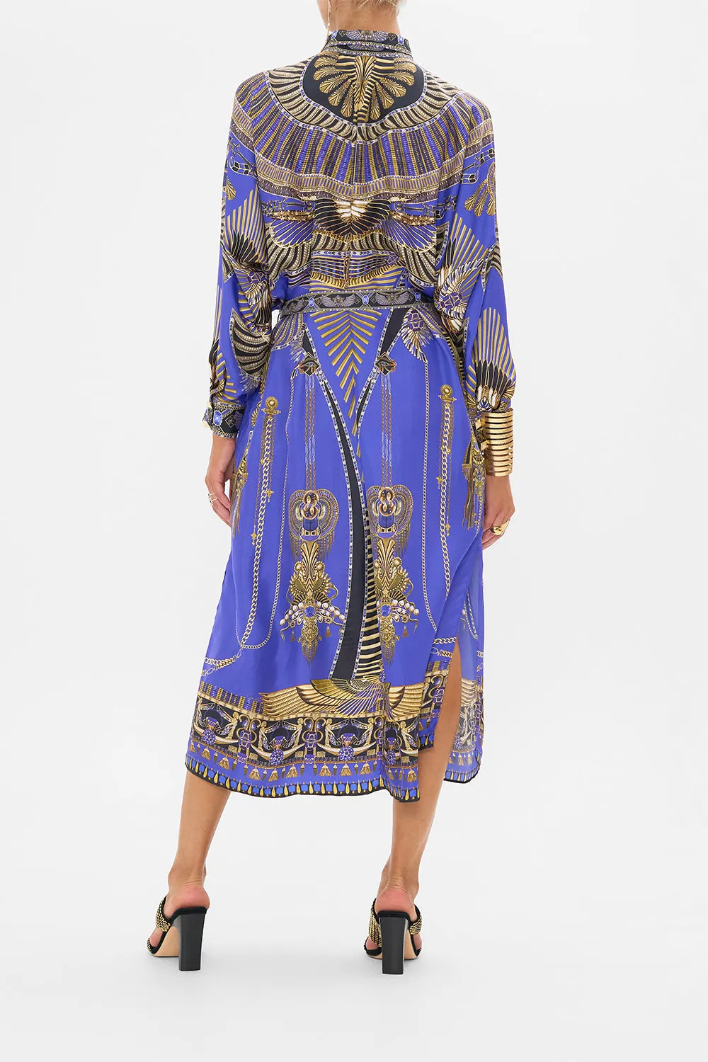 COLLARED BUTTON THROUGH DRESS MY FAIR PHARAOH