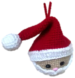 Crocheted Ornament Set "Santa Claus, Mrs. Claus, Reindeer, Polar Bear"