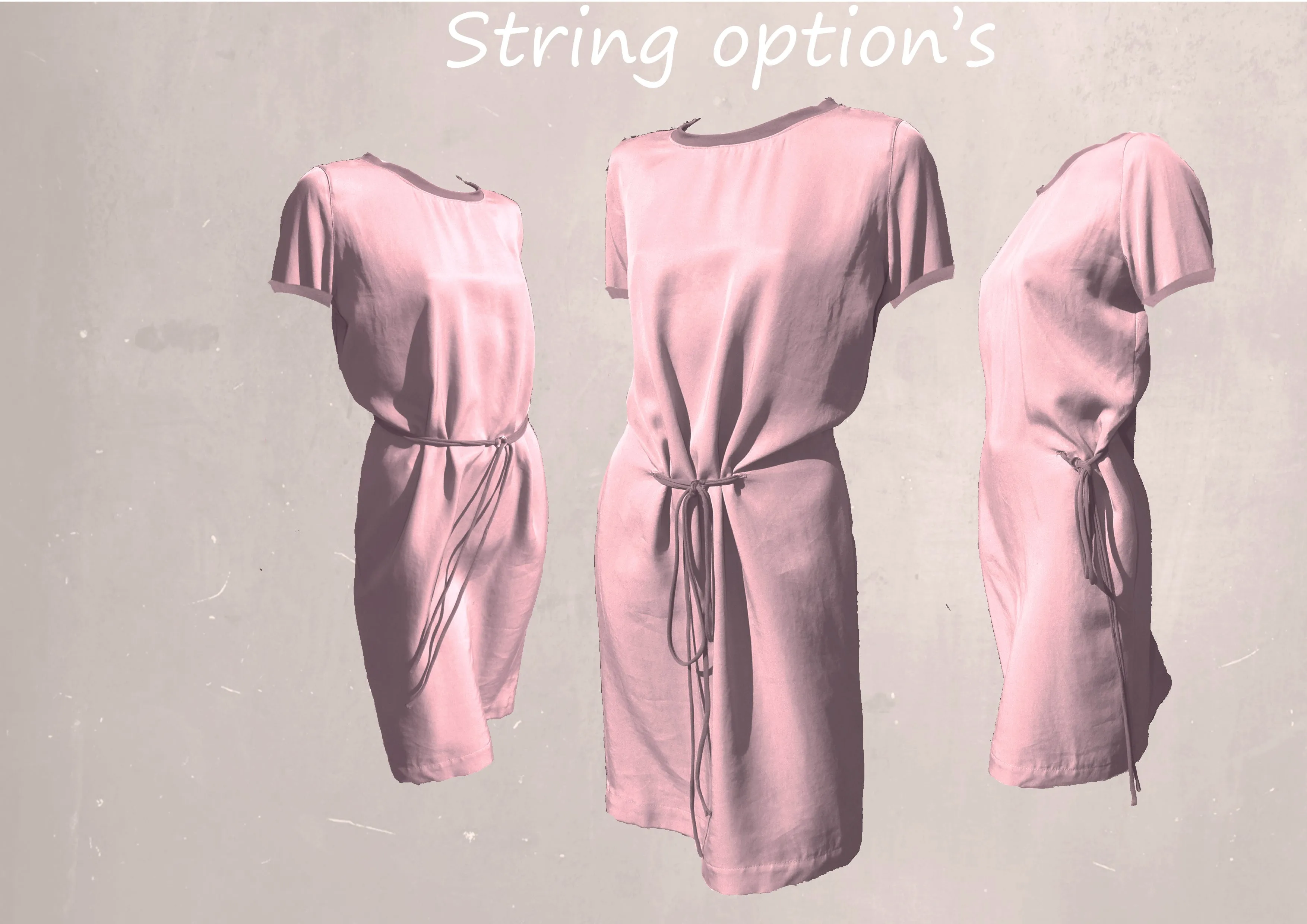 Cupro tuniek-jurkje / Cupro tunic-dress