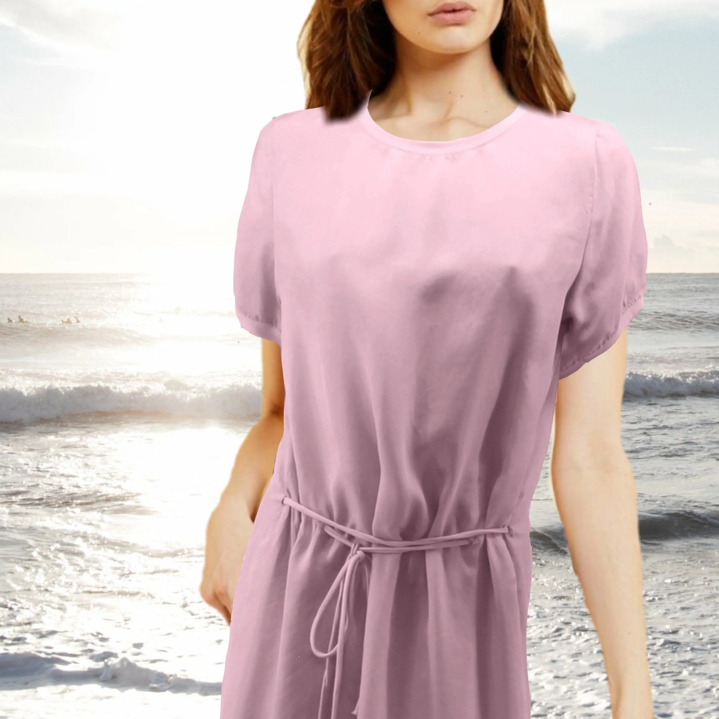 Cupro tuniek-jurkje / Cupro tunic-dress