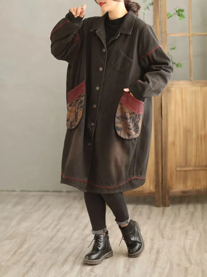 Denim Long Sleeves Shirt Dress
