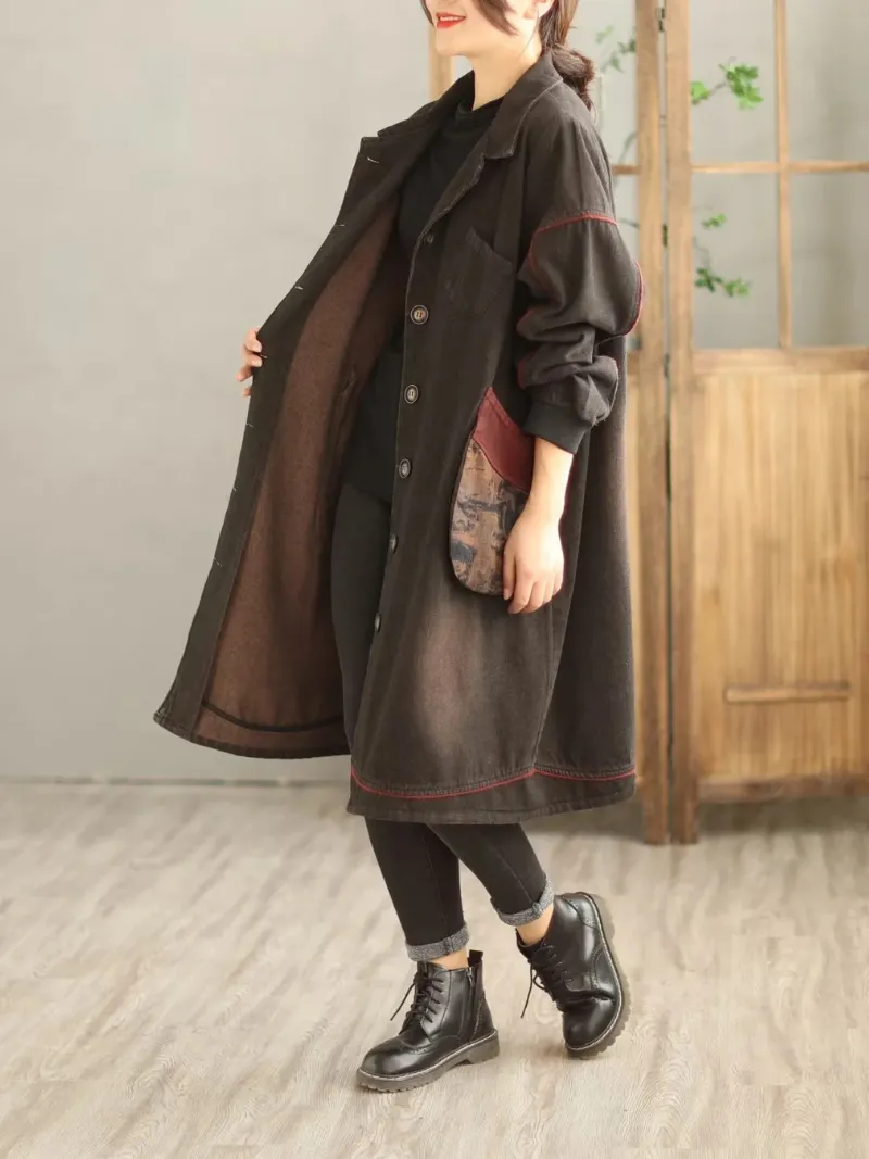 Denim Long Sleeves Shirt Dress