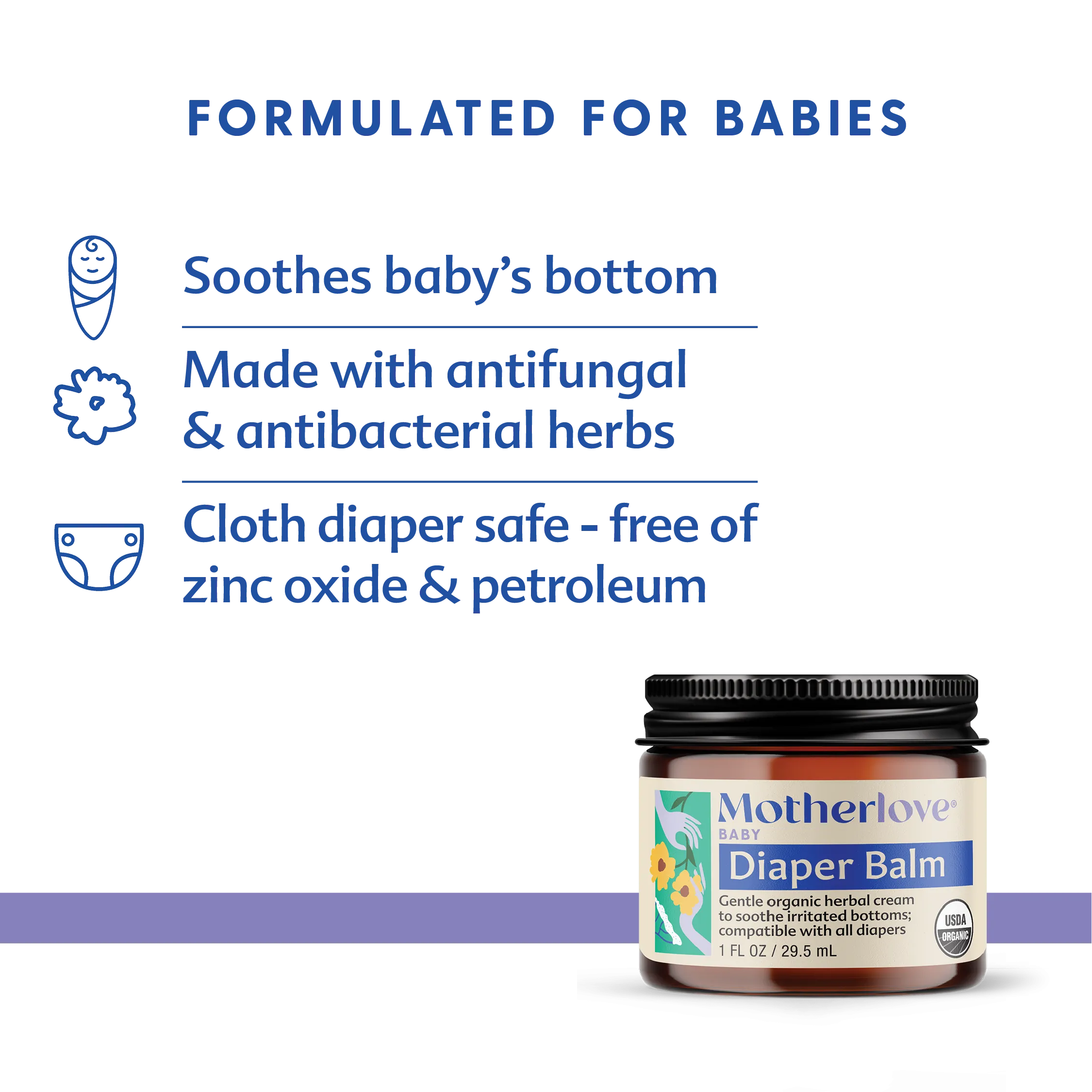 Diaper Balm 4oz by Motherlove