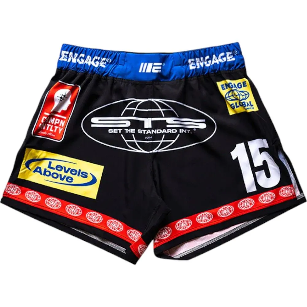 Engage Racer MMA Hybrid Shorts - Black