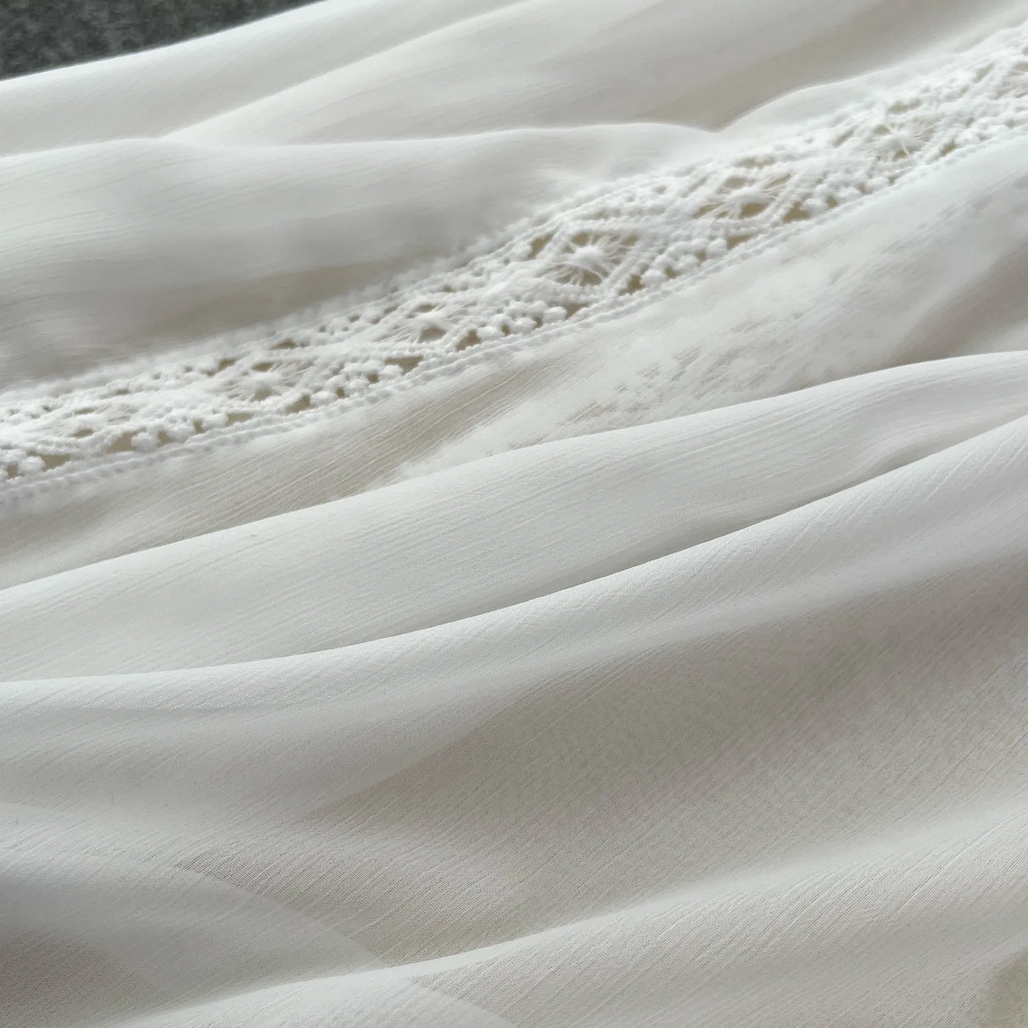 Fairy White Lace Patchwork Slip Dress