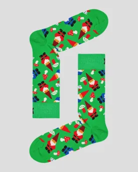 HAPPY SOCKS Christmas Gnome Sock green