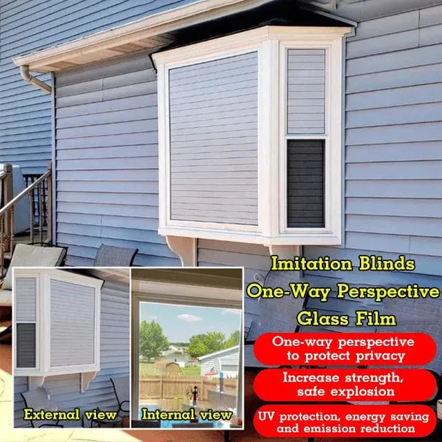 HOT SALES 50% OFF One-Way Imitation Blinds Privacy Window Cover 