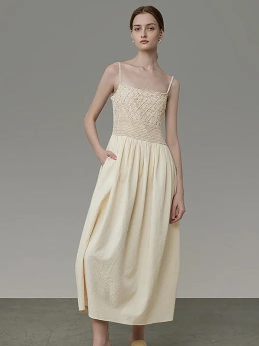 Jacquard Texture Slip Dress
