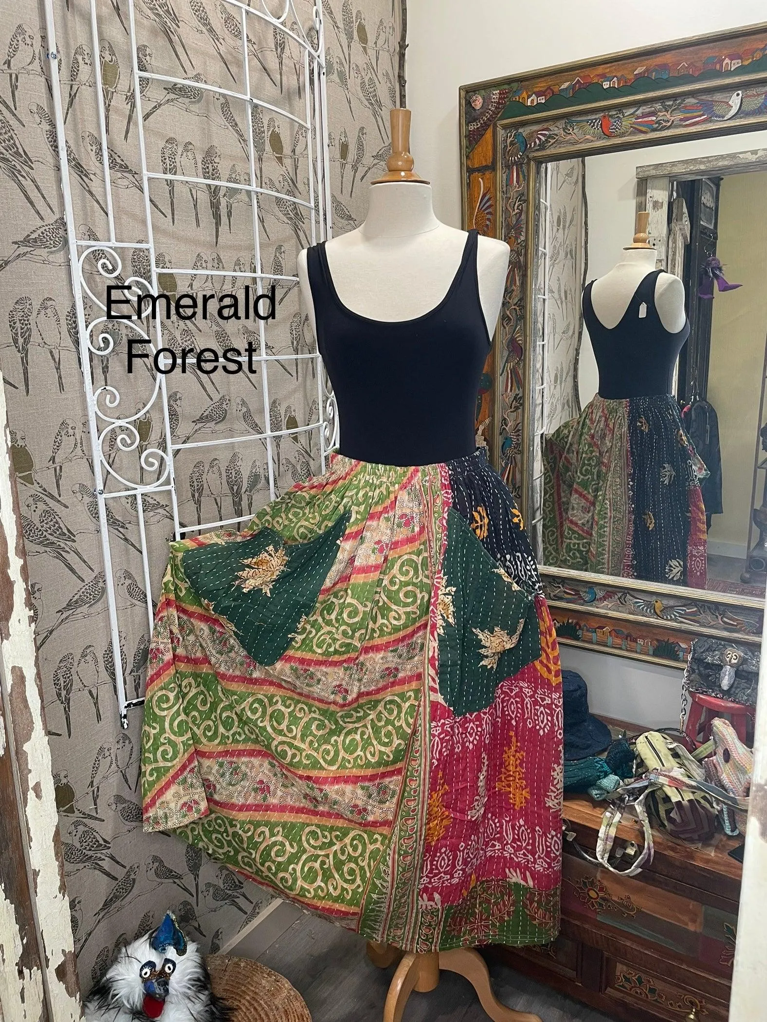 Kantha Sunrise Skirt by Jaded Gypsy