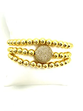 Large Pave Disc Stack