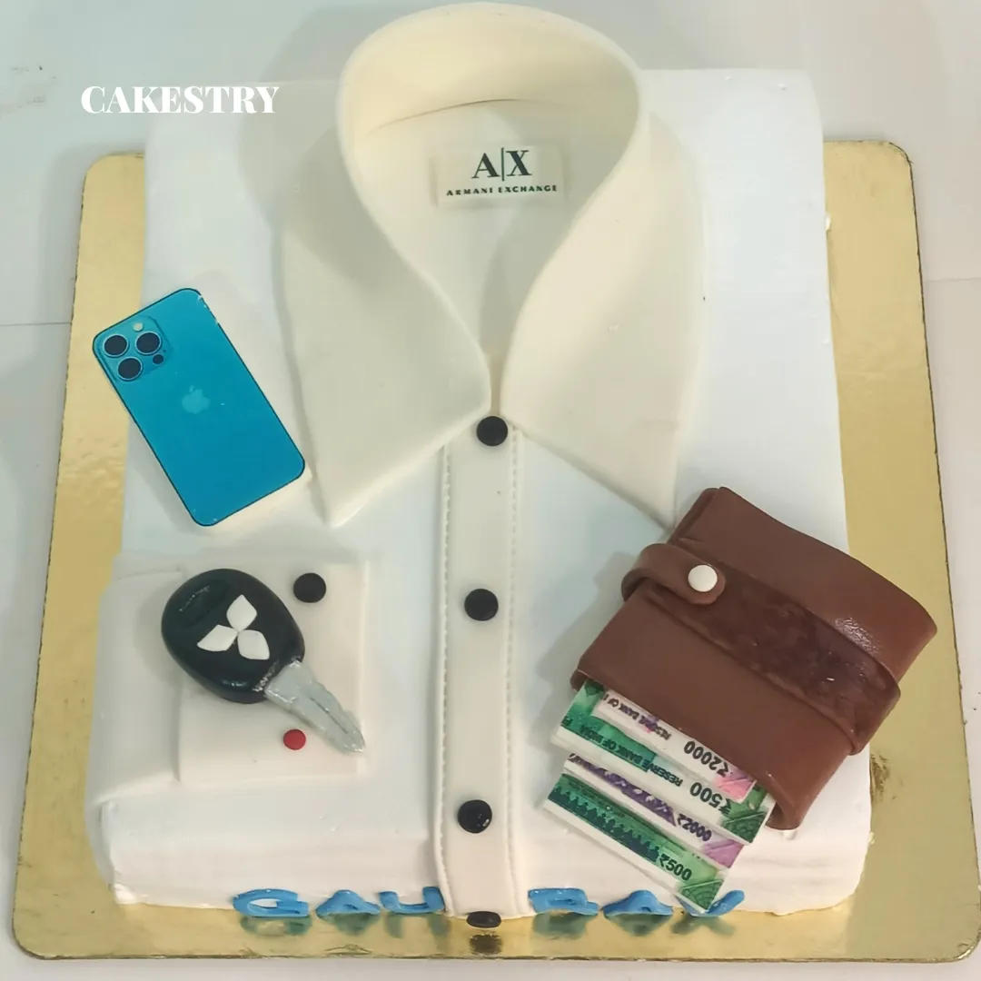 Men In White Theme 2kg Cake