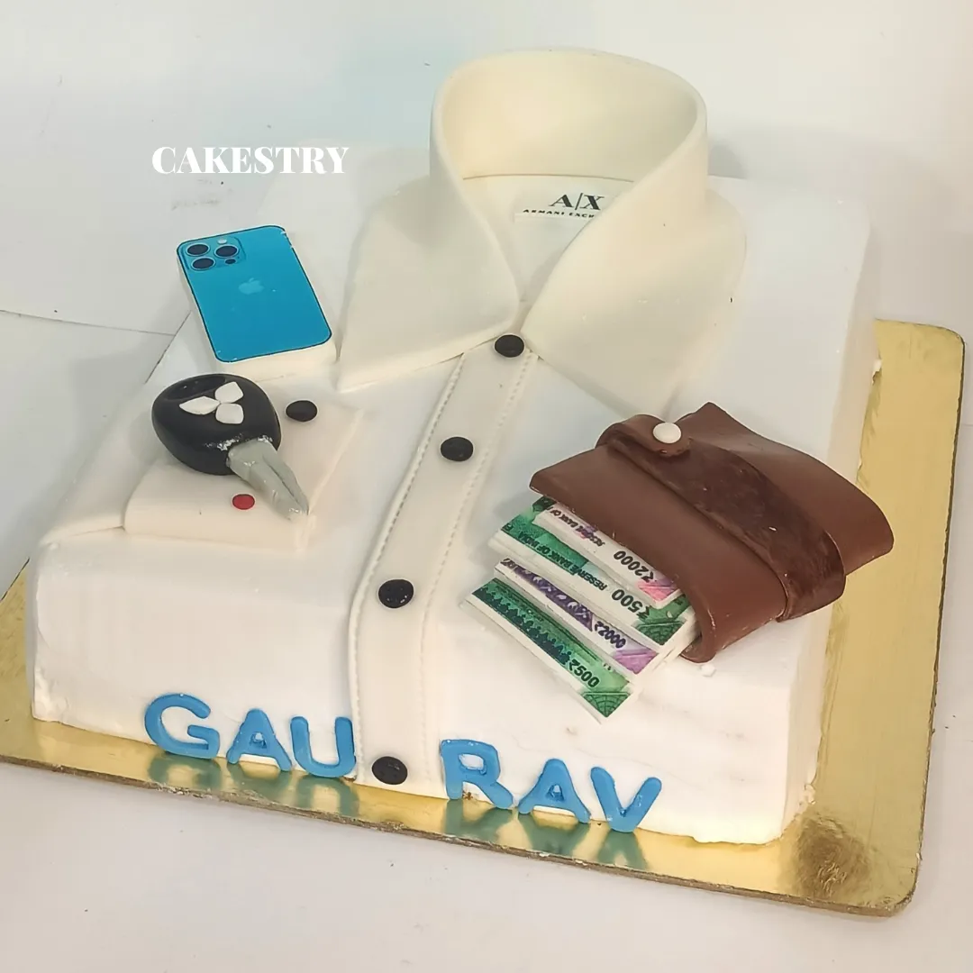 Men In White Theme 2kg Cake