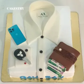 Men In White Theme 2kg Cake