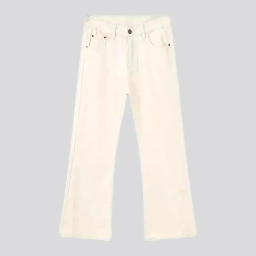 Mid-waist bootcut men's jeans