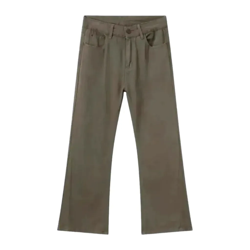 Mid-waist bootcut men's jeans