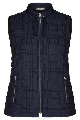 NAVY QUILTED LIGHT VEST