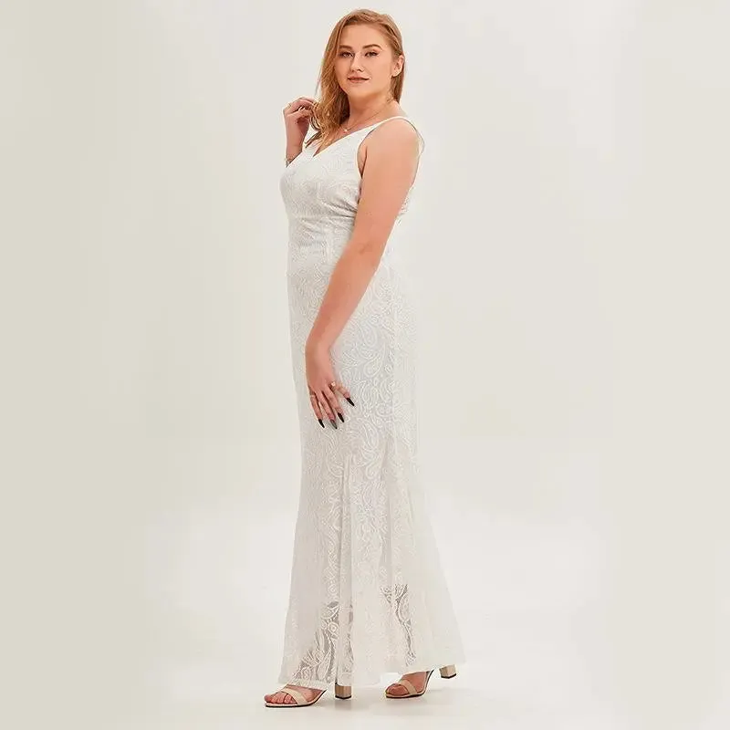 Plus Size Slip Wedding Dress
