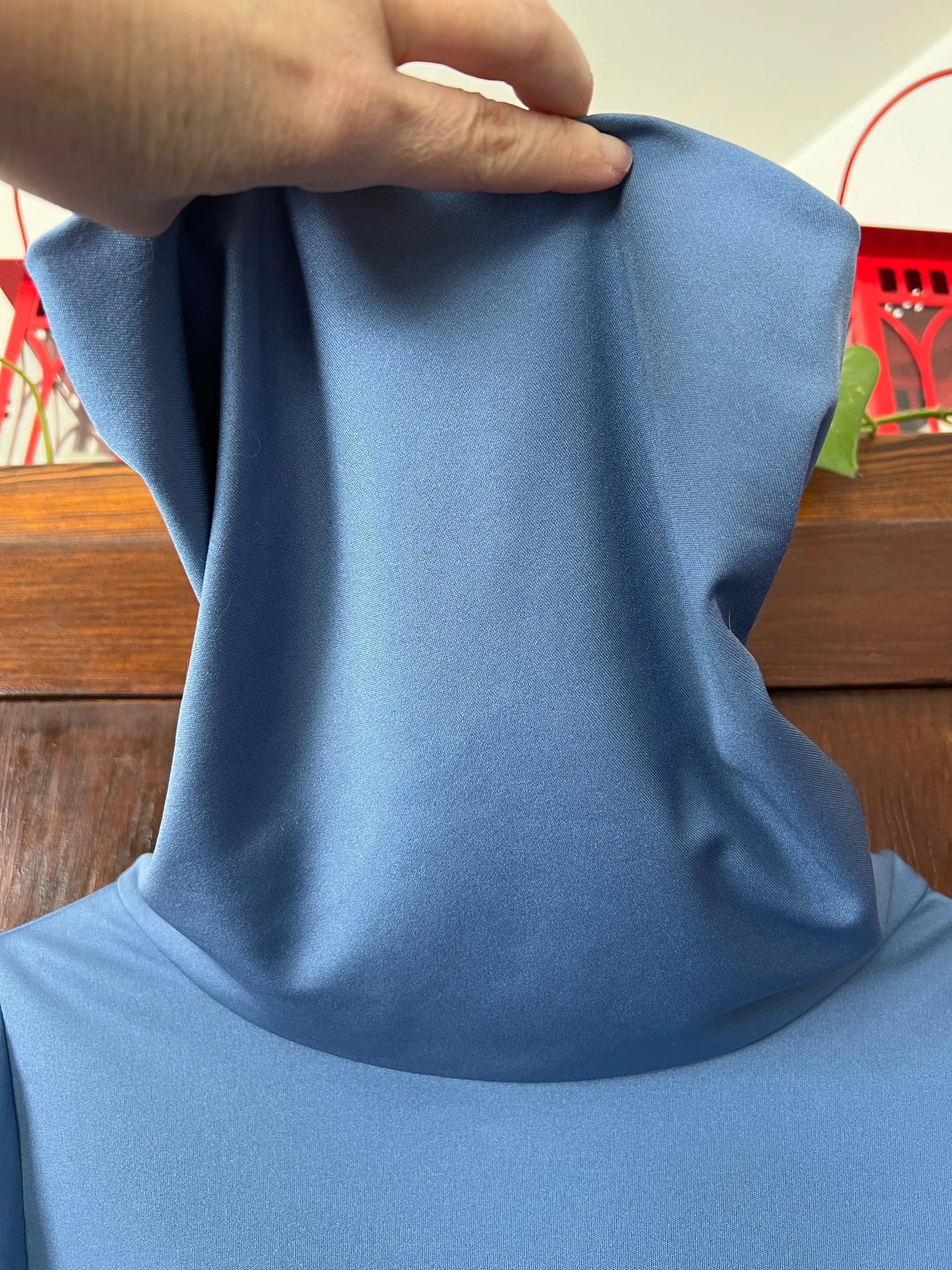 RARE Vintage 70's Powder Blue Tunic & Pant Set (Medium)