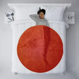 Red Planet Round Blanket