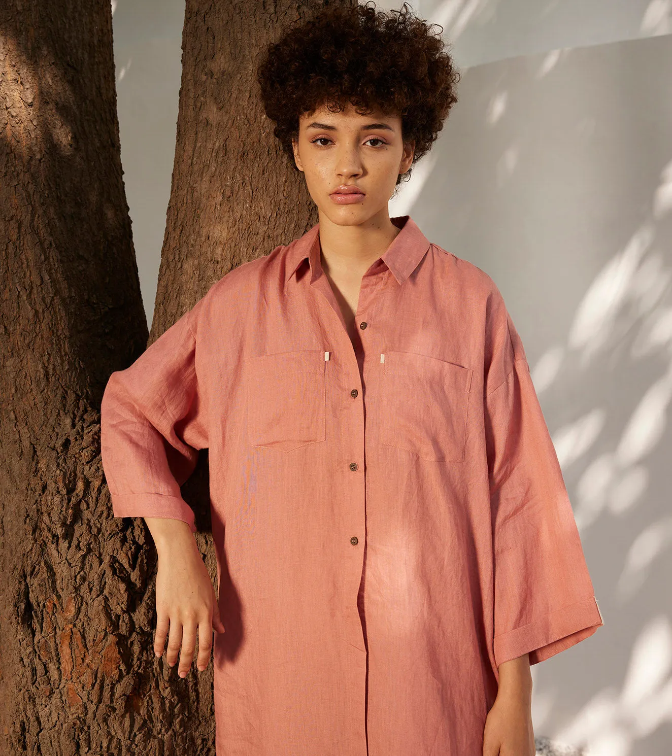 Rose Blossom Shirt Dress