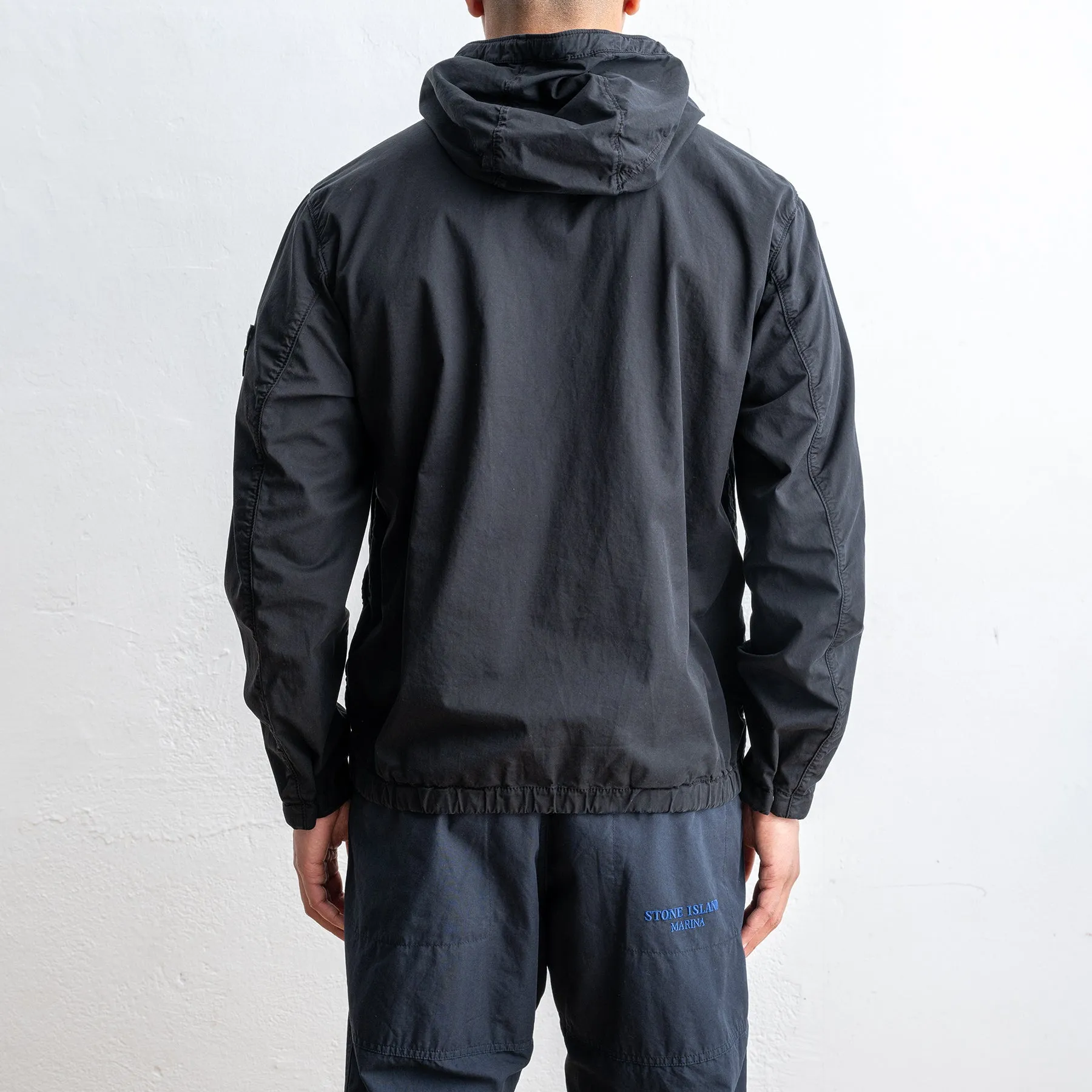 Short Cotton Parka Black