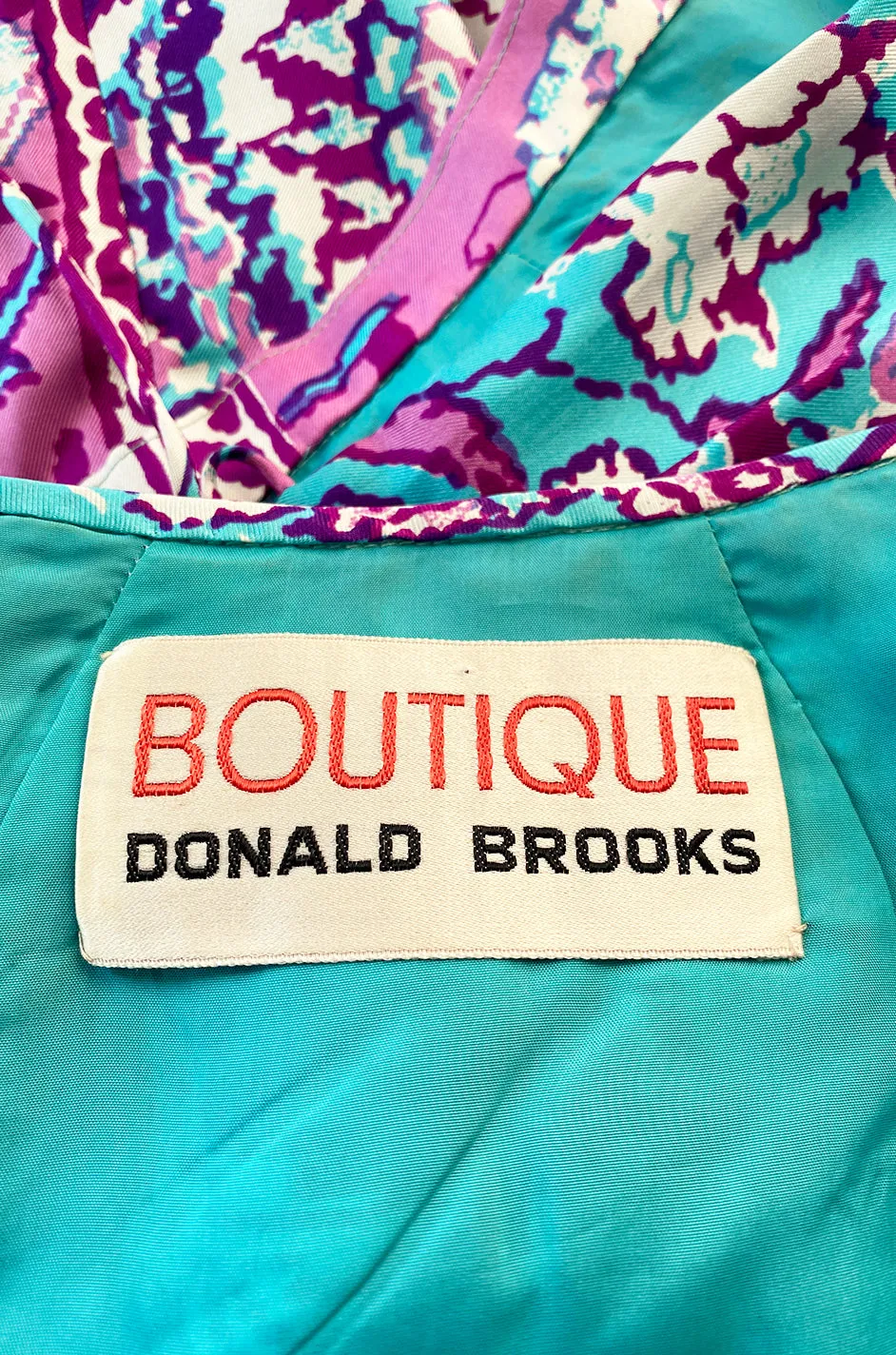 Spring 1970 Donald Brooks Documented Cropped Top & Pants Silk Set