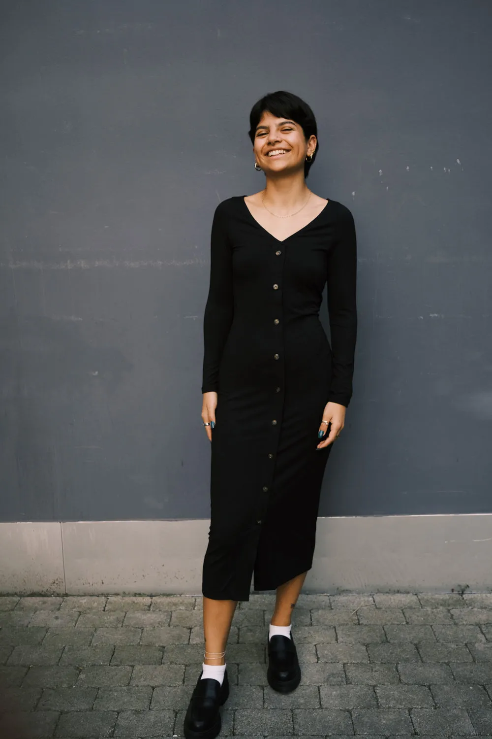 tencel dress - fritz - black