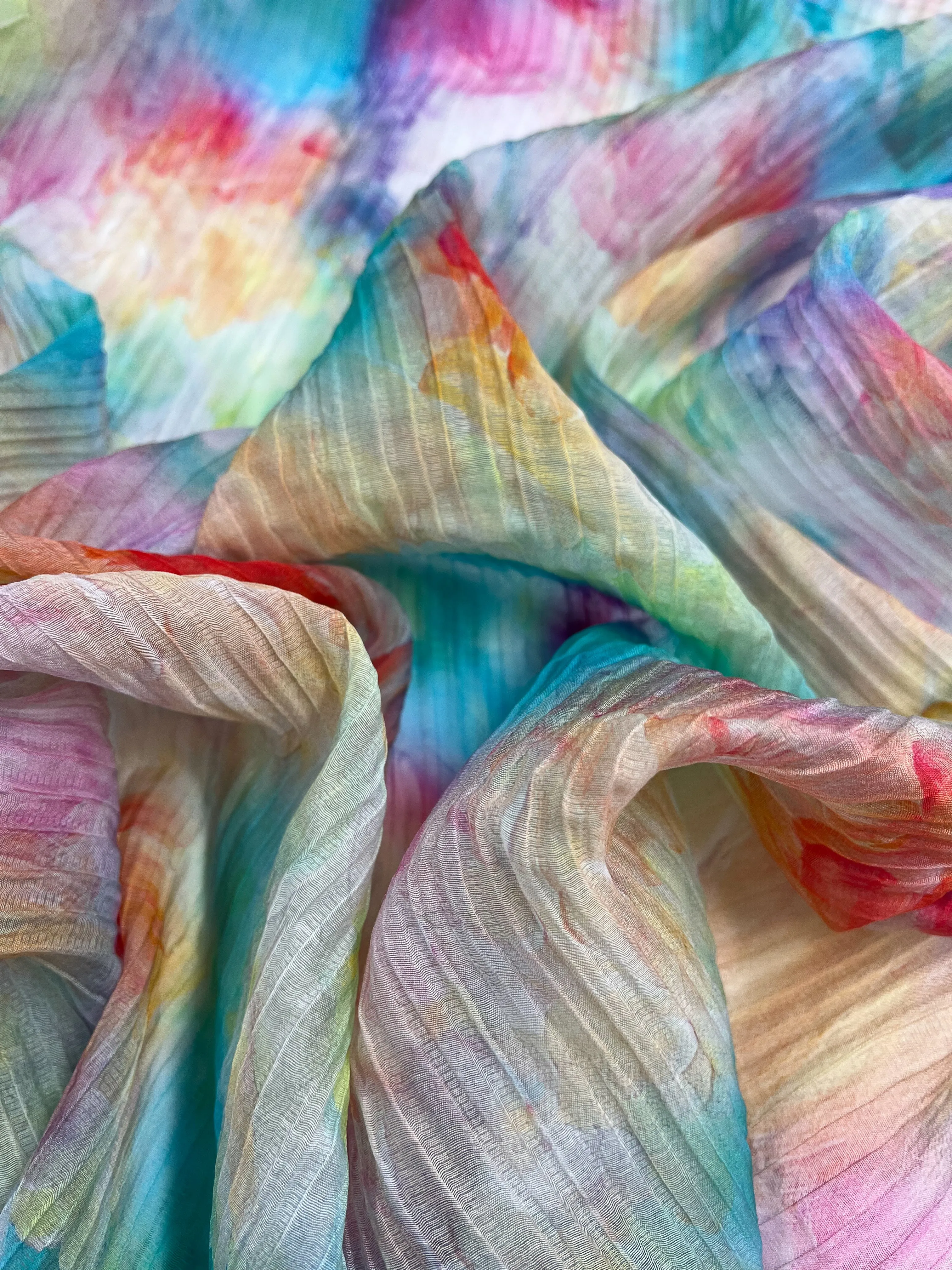 Textured Tencel - Candy Clouds - 136cm