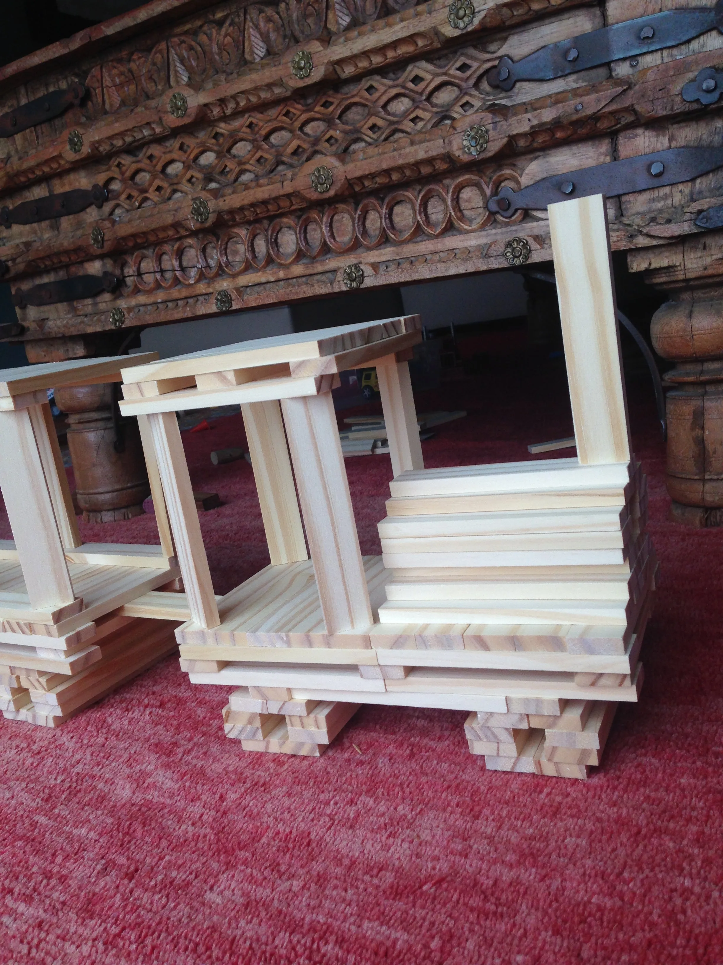 Wooden Building Toys - STEM Toys for Boys and Girls - 100 Wood Plank Pieces