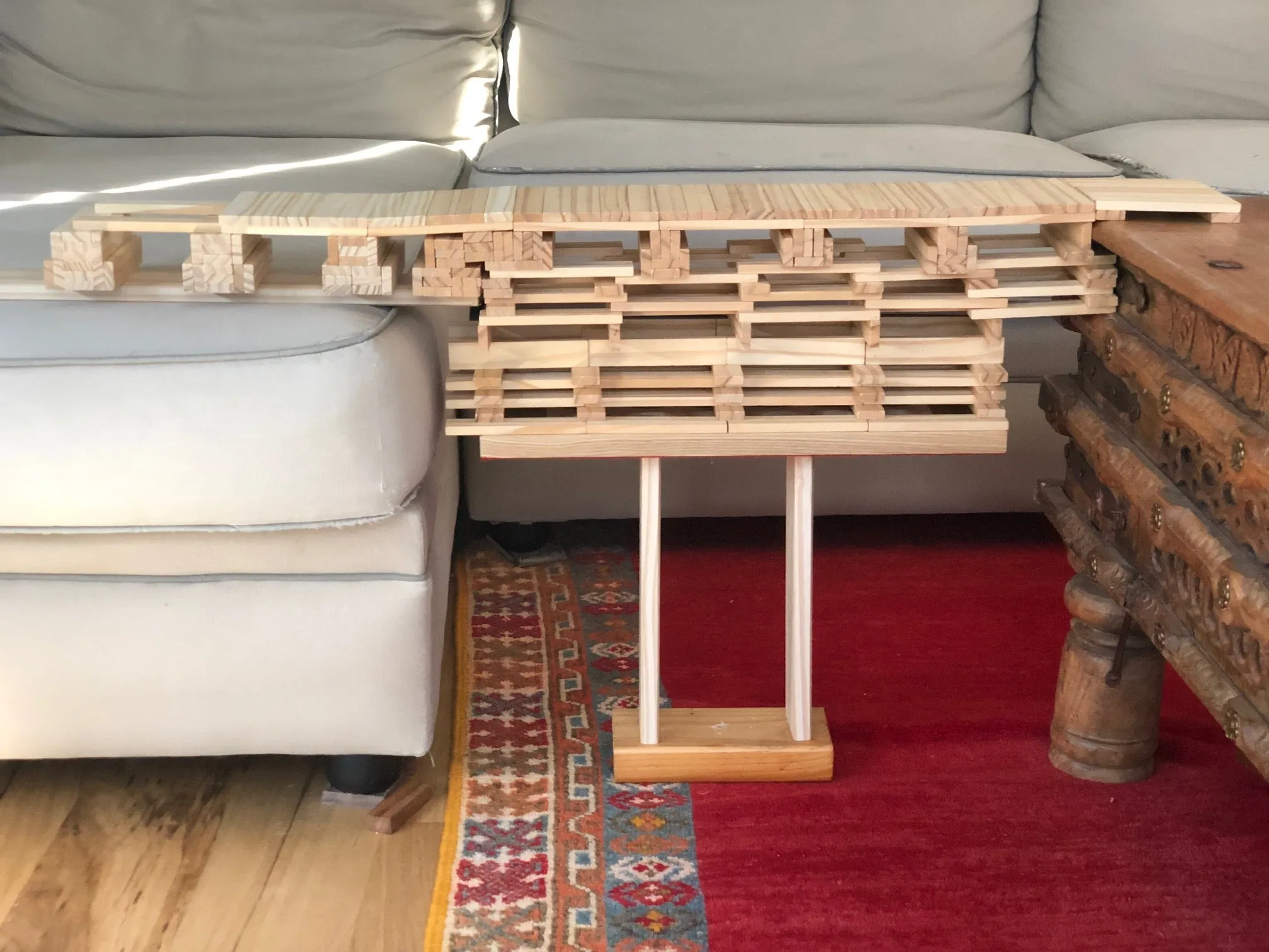 Wooden Building Toys - STEM Toys for Boys and Girls - 100 Wood Plank Pieces